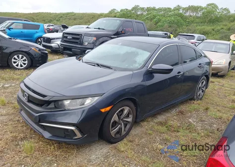 2020 Honda Civic Lx из США, поврежденный, VIN 2HGFC2F63LH521532